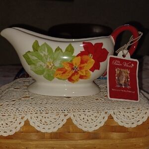 Pioneer Woman Holiday Gravy Boat NWT